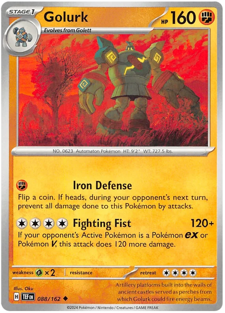 Golurk Temporal Forces Pokemon Single 088/162