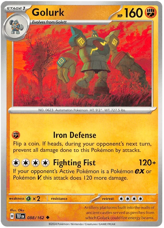Golurk Temporal Forces Pokemon Single 088/162