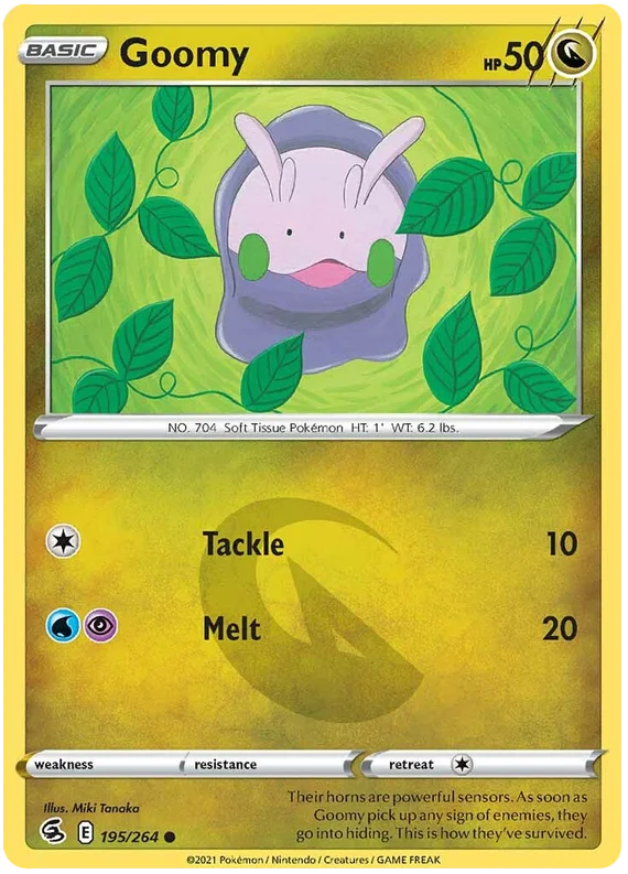 Goomy Fusion Strike Pokemon Card Singles 195/264