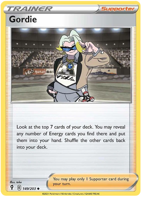 Gordie 149/203 - Pokemon TCG Evolving Skies card