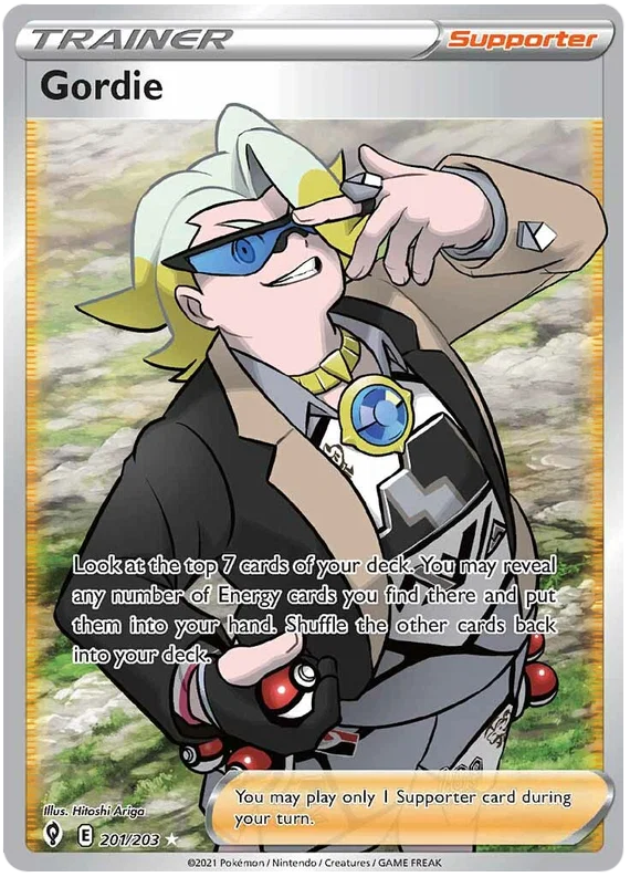 Gordie (Full Art) 201/203 - Pokemon TCG Evolving Skies card