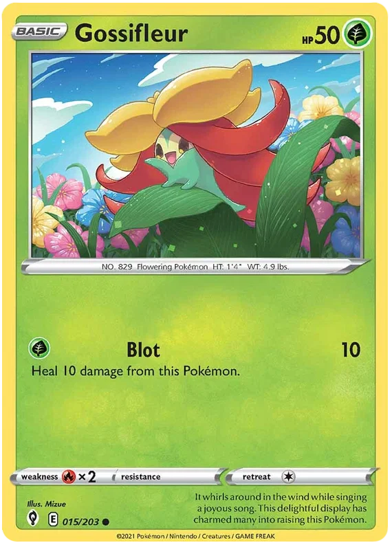 Gossifleur 015/203 - Pokemon TCG Evolving Skies card