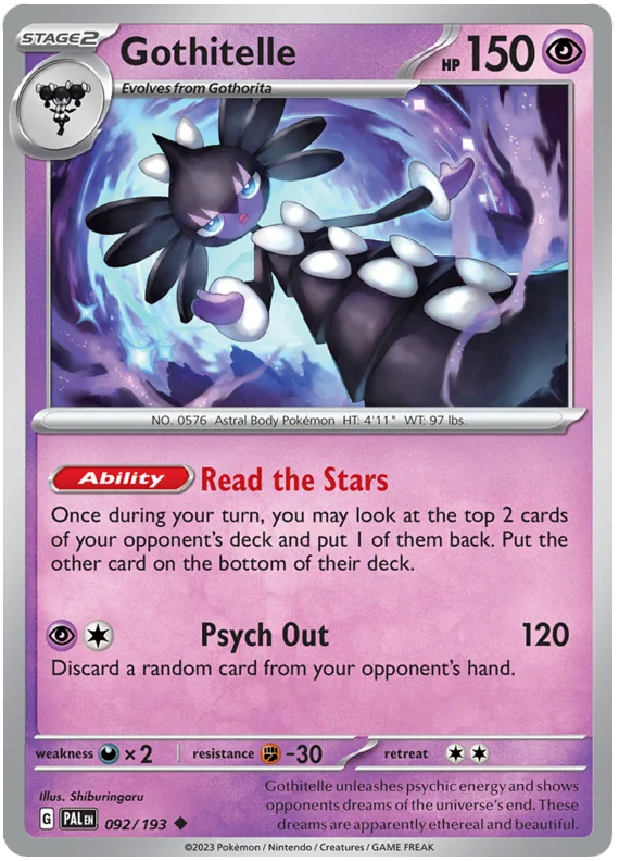 Gothitelle Paldea Evolved Single Pokemon Card