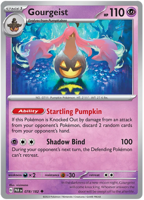 Gourgeist Paradox Rift Single Pokemon Card 078/182