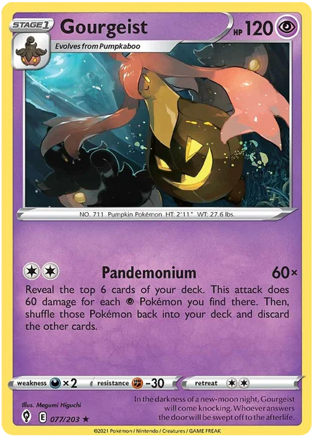 Gourgeist 077/203 - Pokemon TCG Evolving Skies card