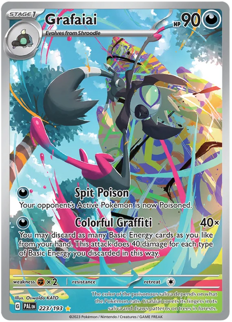 Grafaiai Illustration Rare Paldea Evolved Single Pokemon Card