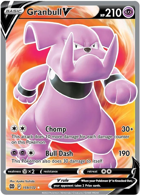 Granbull V Brilliant Stars Pokemon Card Singles 159/172