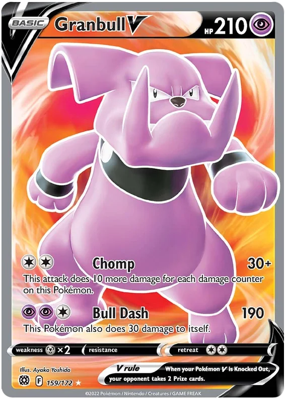 Granbull V Brilliant Stars Pokemon Card Singles 159/172
