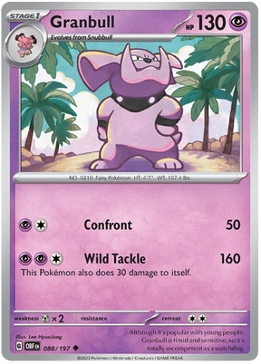 Granbull Obsidian Flames Single Pokemon Card