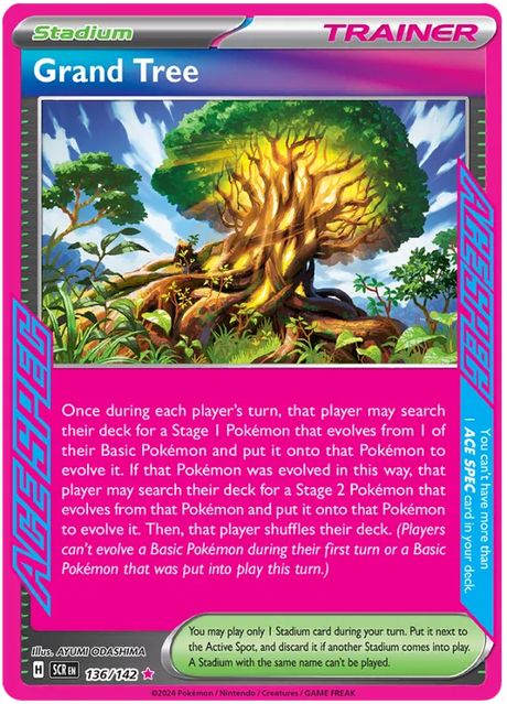Grand Tree ACE SPEC Stellar Crown Pokemon Single Card 136/142