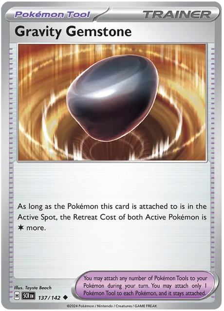 Gravity Gemstone Stellar Crown Pokemon Single Card 137/142