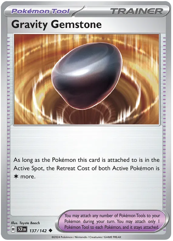 Gravity Gemstone Stellar Crown Pokemon Single Card 137/142