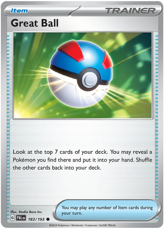 Great Ball Paldea Evolved Single Pokemon Card