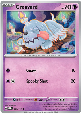 Geavard 099 Obsidian Flames Single Pokemon Card