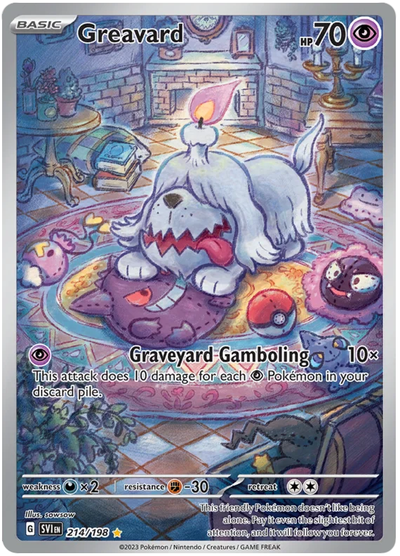 Greavard Illustration Rare Scarlet & Violet Base Set Pokemon Card Single