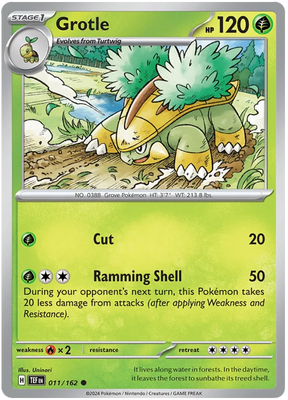 Grotle Temporal Forces Pokemon Single 011/162