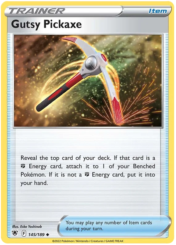 Gutsy Pickaxe Astral Radiance Pokemon Card Singles 145/189