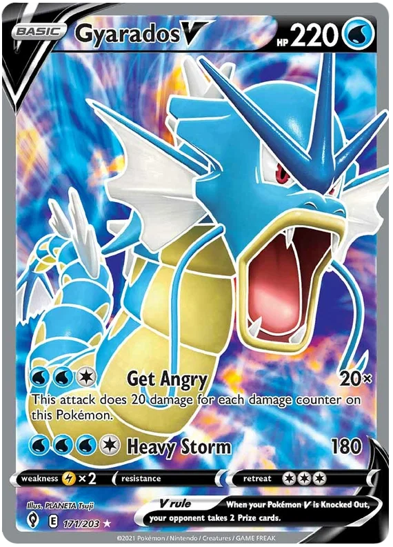 Gyarados V (Full Art) 171/203 - Pokemon TCG Evolving Skies card