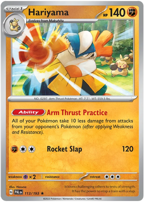 Hariyama Paldea Evolved Single Pokemon Card