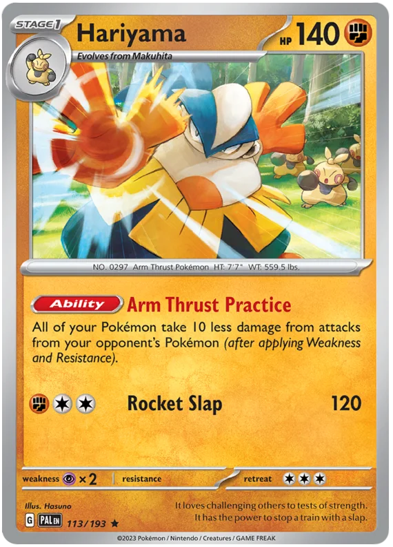 Hariyama Paldea Evolved Single Pokemon Card