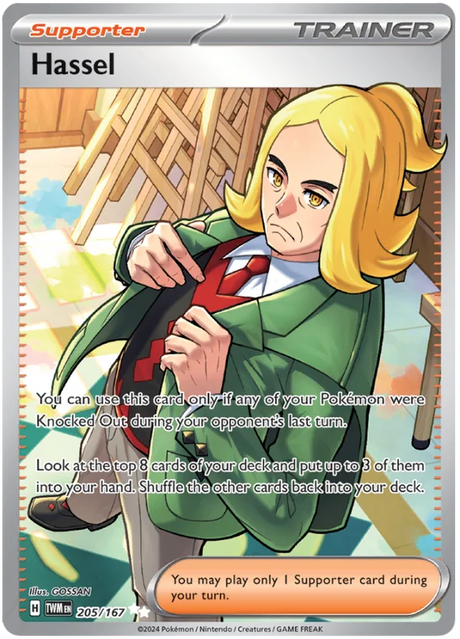 Hassel (Full Art Rare) Twilight Masquerade Pokemon Single 205/167