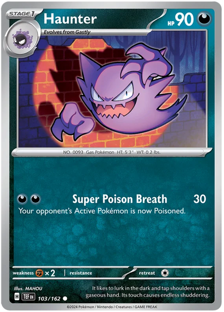 Haunter Temporal Forces Pokemon Single 103/162