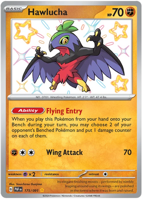 Hawlucha Paldean Fates Pokemon Card Single 175/091