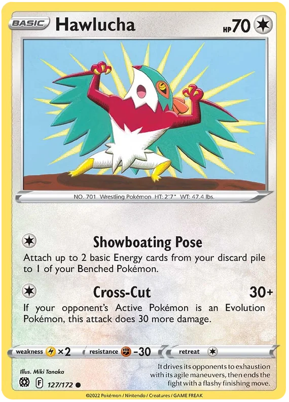 Hawlucha Brilliant Stars Pokemon Card Singles 127/172
