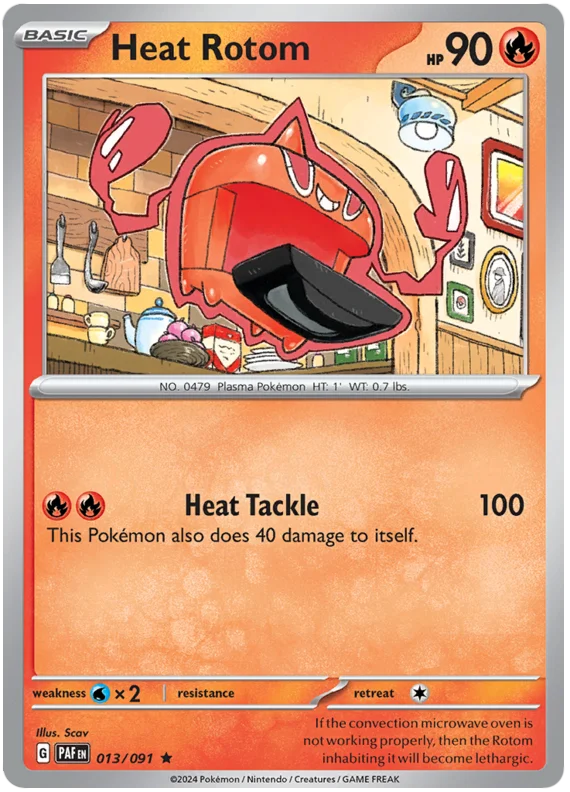 Heat Rotom Paldean Fates Pokemon Card Single 013/091 Favorite Hobby Heat Rotom Paldean Fates Pokemon Card Single 013/091 Favorite Hobby