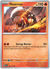 Heatmor Obsidian Flames Single Pokemon Card
