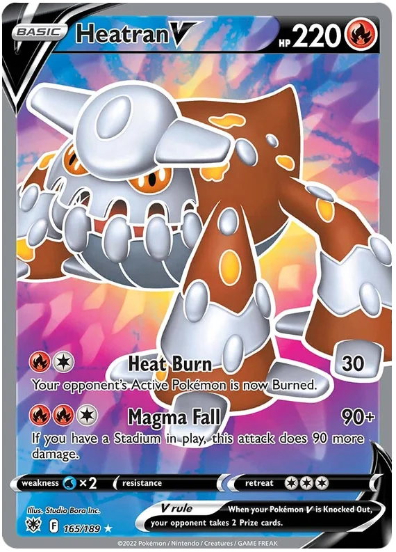 Heatran V Astral Radiance Pokemon Card Singles 165/189