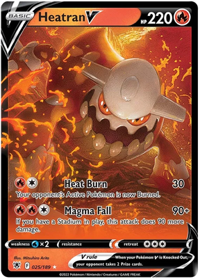 Heatran V Astral Radiance Pokemon Card Singles 025/189