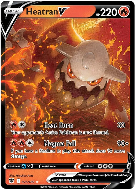 Heatran V Astral Radiance Pokemon Card Singles 025/189
