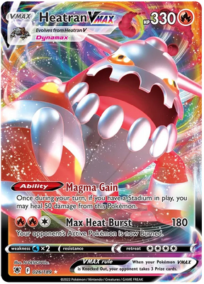 Heatran VMAX Astral Radiance Pokemon Card Singles 026/189