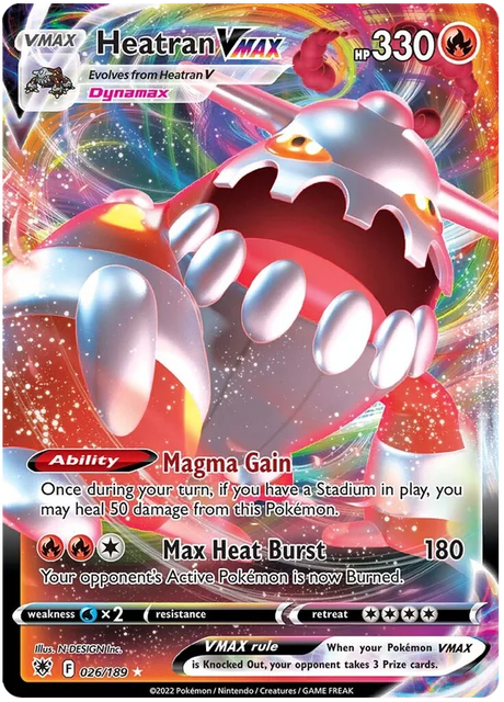Heatran VMAX Astral Radiance Pokemon Card Singles 026/189