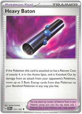 Heavy Baton Temporal Forces Pokemon Single 151/162