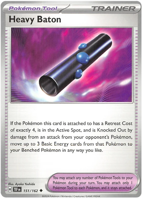 Heavy Baton Temporal Forces Pokemon Single 151/162