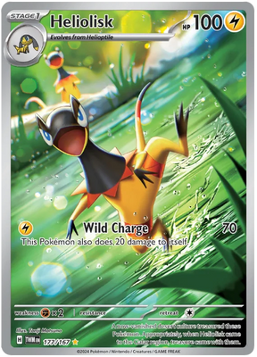 Heliolisk (Illustration Rare) Twilight Masquerade Pokemon Single 177/167