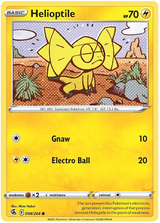 Helioptile Fusion Strike Pokemon Card Singles 098/264