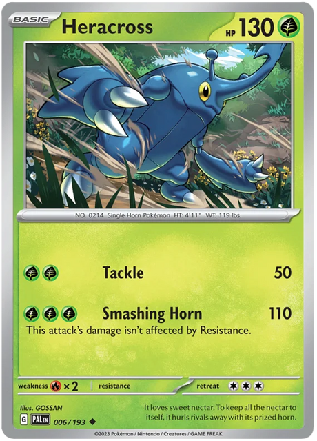 Heracross Paldea Evolved Single Pokemon Card