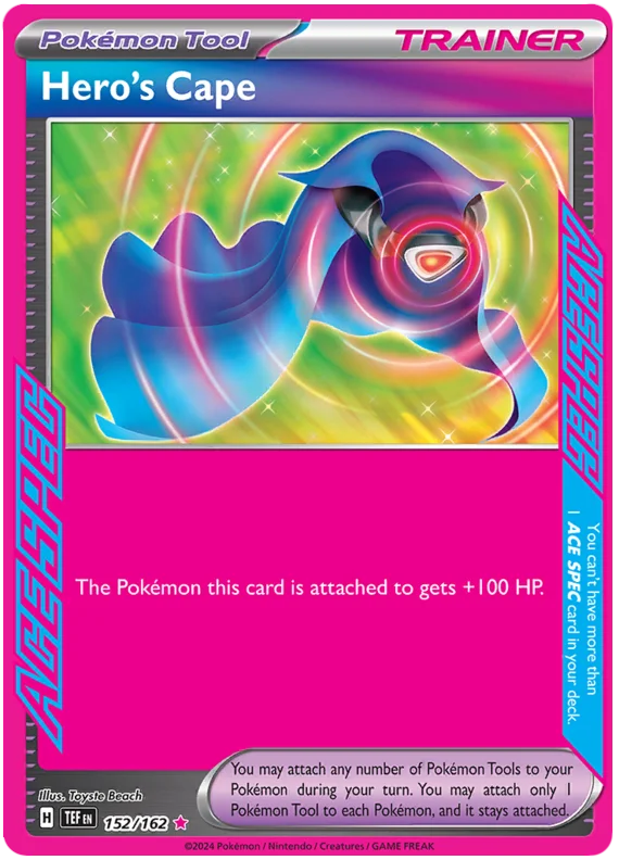 Hero's Cape Temporal Forces Pokemon Single 152/162