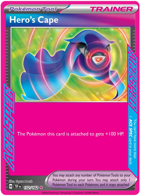 Hero's Cape Temporal Forces Pokemon Single 152/162