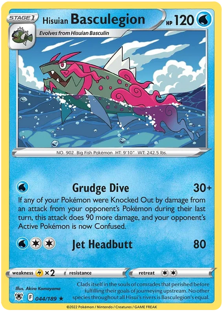 Hisuian Basculegion Astral Radiance Pokemon Card Singles 044/189