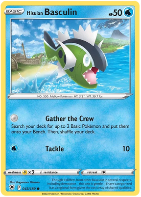 Hisuian Basculin Astral Radiance Pokemon Card Singles 043/189