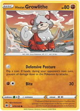 Hisuian Growlithe Astral Radiance Pokemon Card Singles 070/189