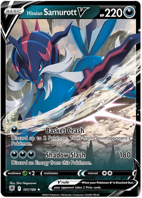 Hisuian Samurott V Astral Radiance Pokemon Card Singles 101/189