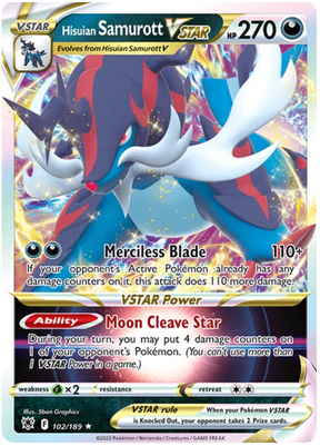 Hisuian Samurott VSTAR Astral Radiance Pokemon Card Singles 102/189