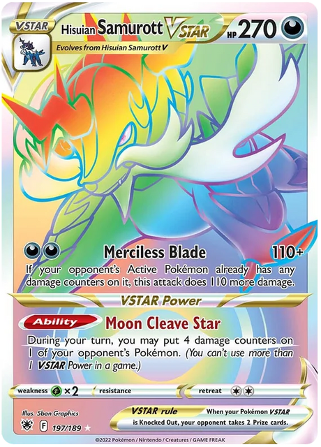 Hisuian Samurott VSTAR Astral Radiance Pokemon Card Singles 197/189