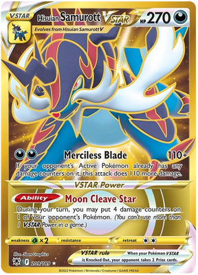 Hisuian Samurott VSTAR Astral Radiance Pokemon Card Singles 209/189