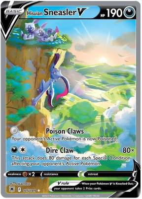 Hisuian Sneasler V Astral Radiance Pokemon Card Singles 175/189